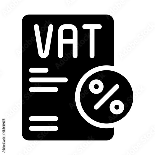 Vat solid icon