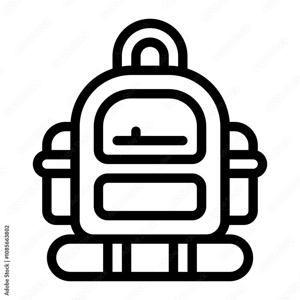 Backpack line icon Backpack line icon