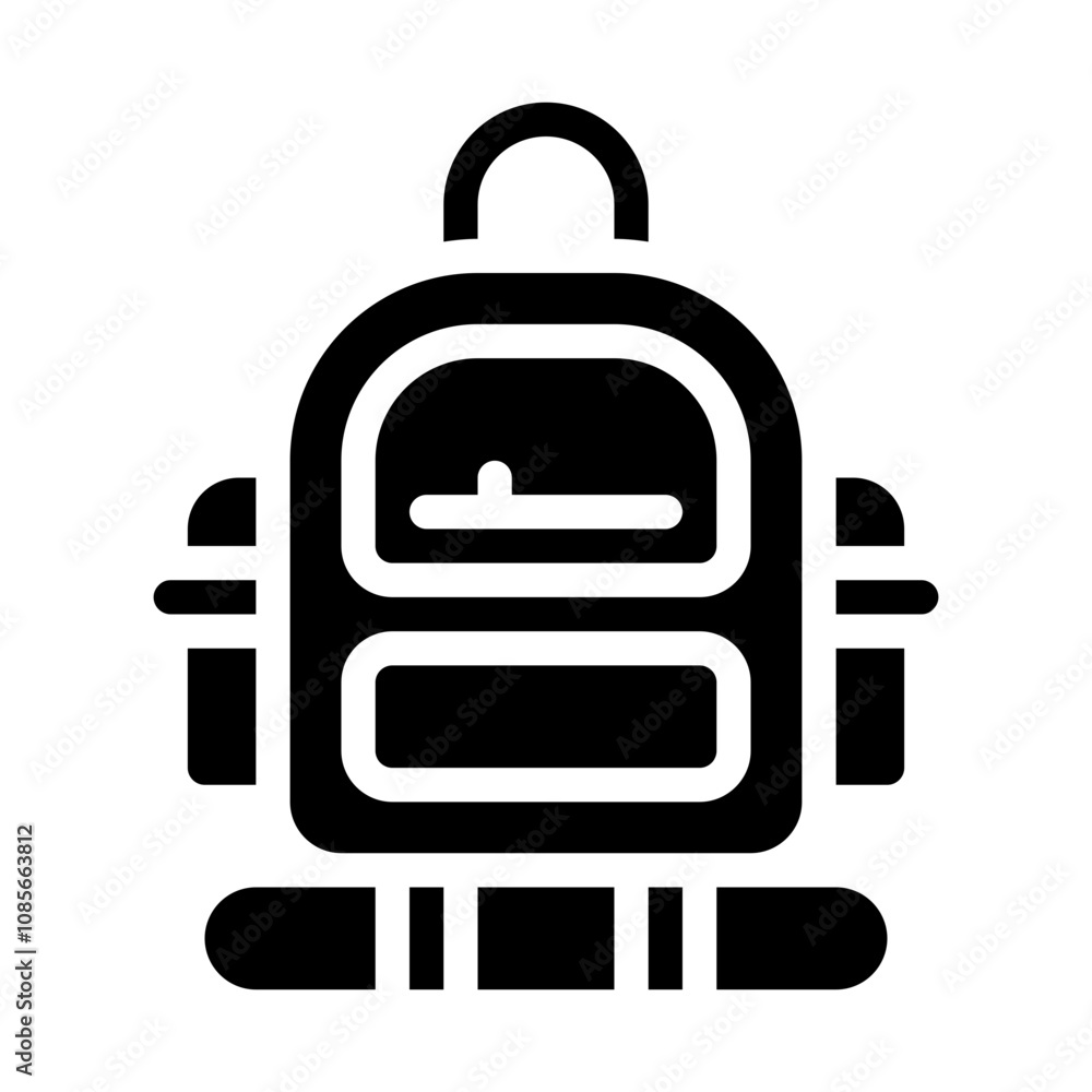 Backpack solid icon Backpack solid icon
