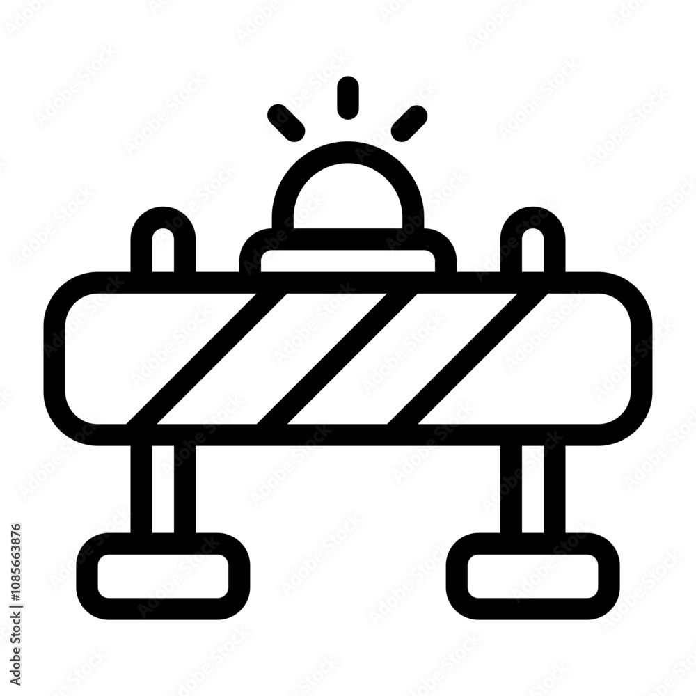 Barrier line icon Barrier line icon