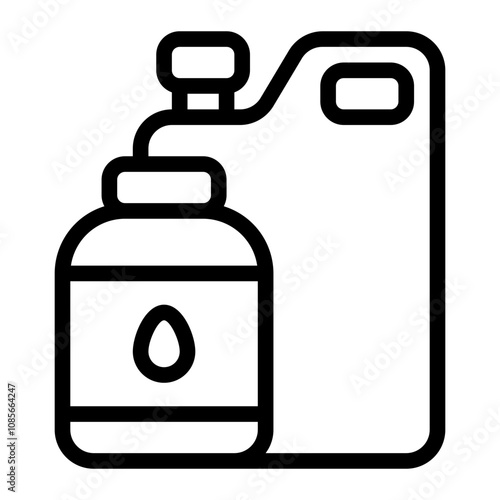 Bottle line icon