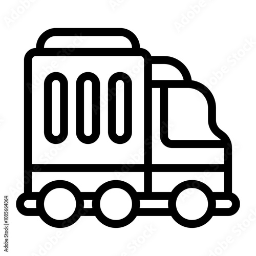 Cargo Truck line icon