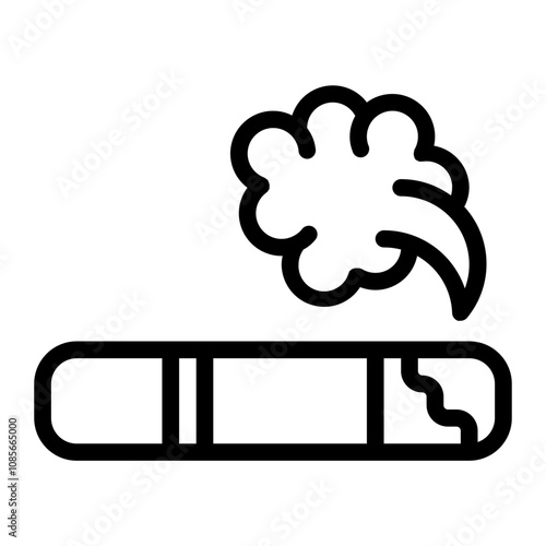 Cigarette line icon