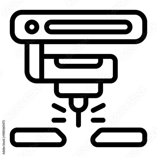 Cutting Machine line icon