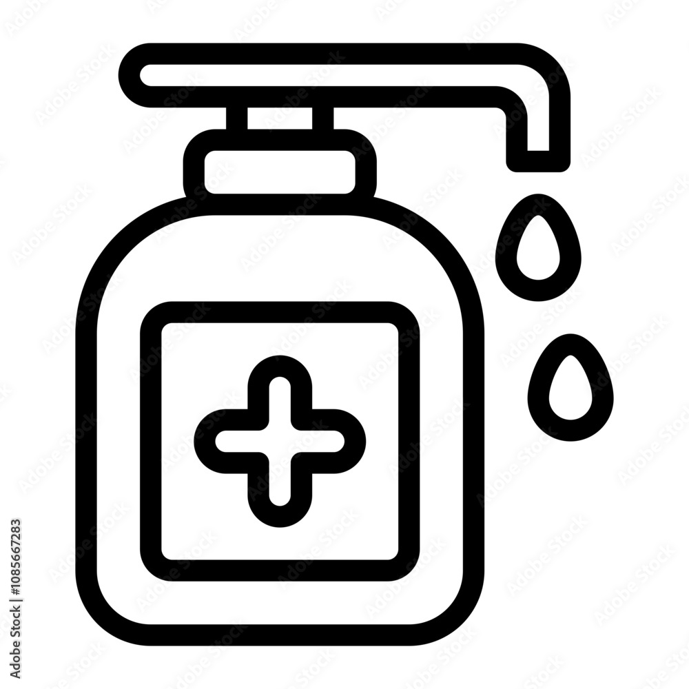 Obraz premium Hand Soap line icon