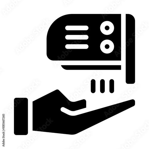 Hand Dryer solid icon