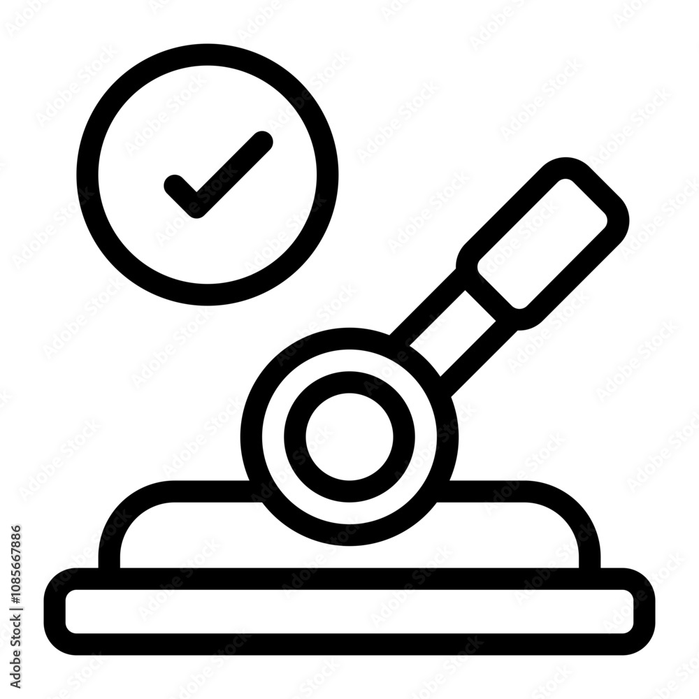 Lever line icon Lever line icon