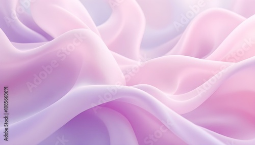 Abstract pastel-colored waves flow and blend on white background, soft elegant design, abstract, soft. Abstract colorful smoke waves on white background. Minimalistic abstract background