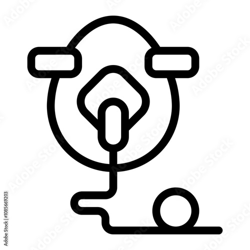 Oxygen Mask line icon