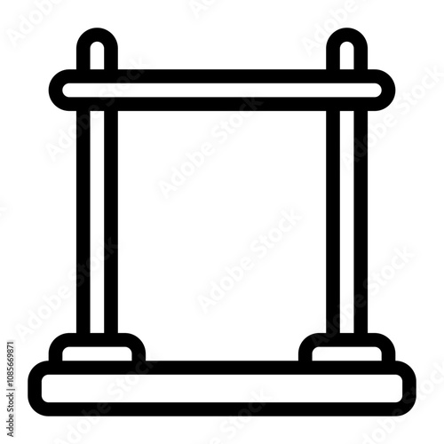 Pull Up Bar line icon