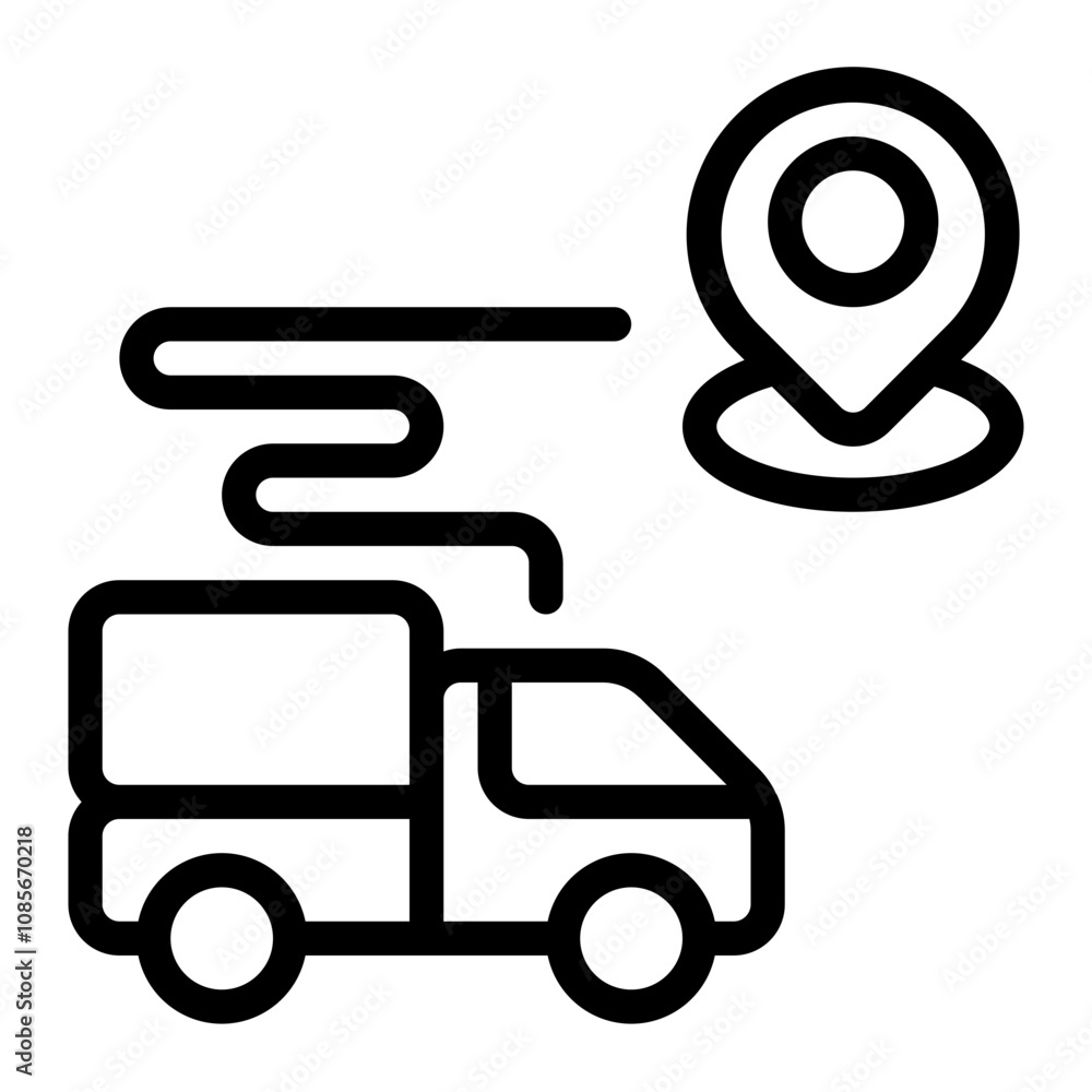 Route line icon Route line icon