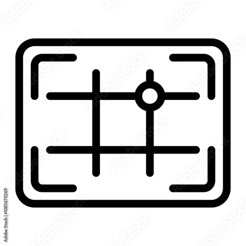 Rule Of Thirds line icon