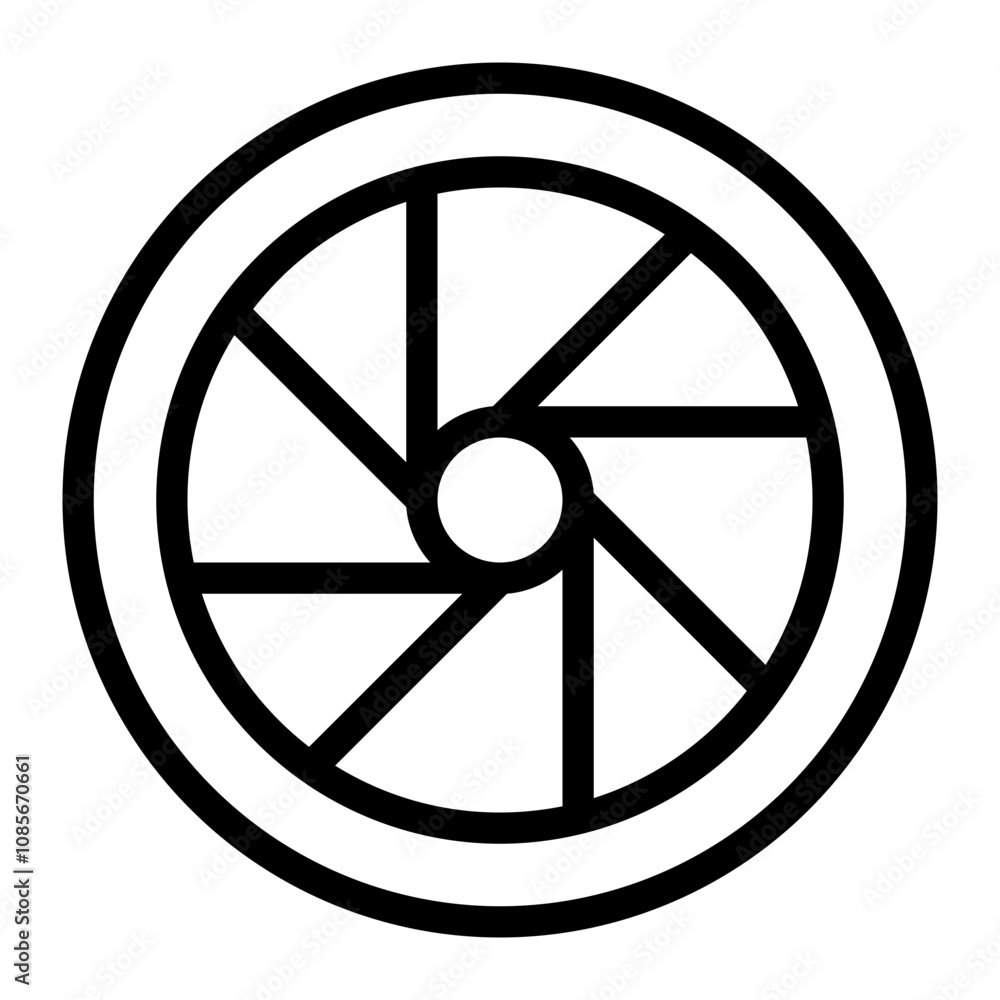 Shutter line icon Shutter line icon