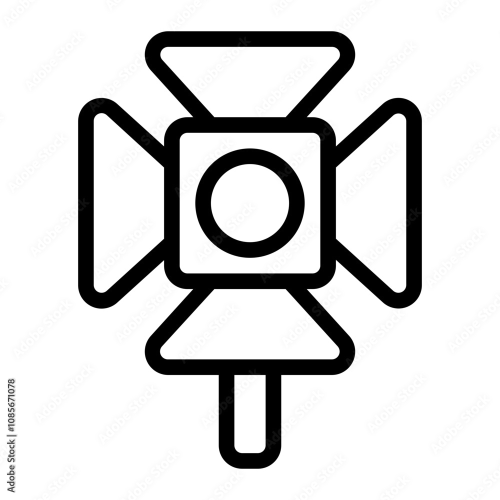 Spotlight line icon Spotlight line icon