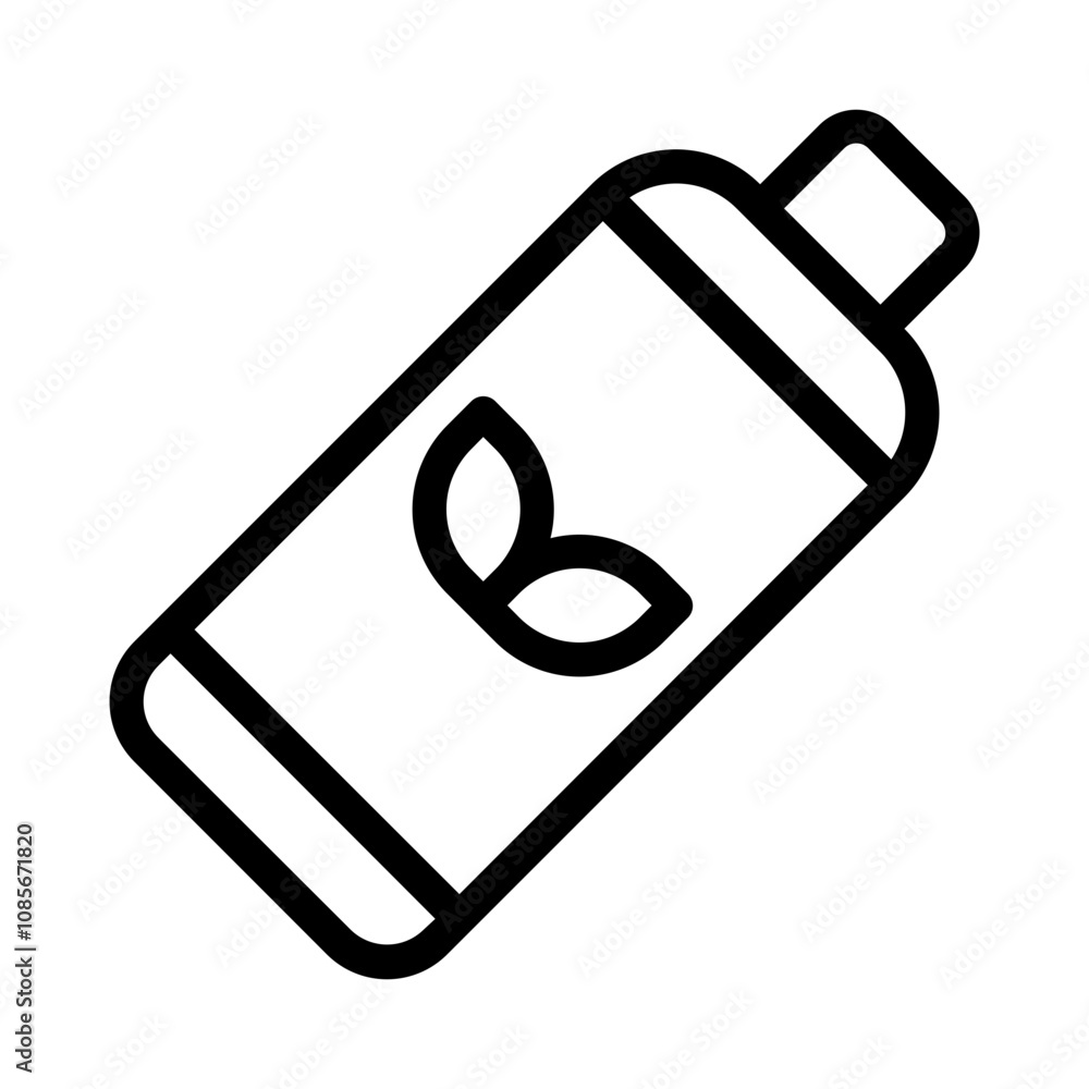 Toothpaste line icon Toothpaste line icon