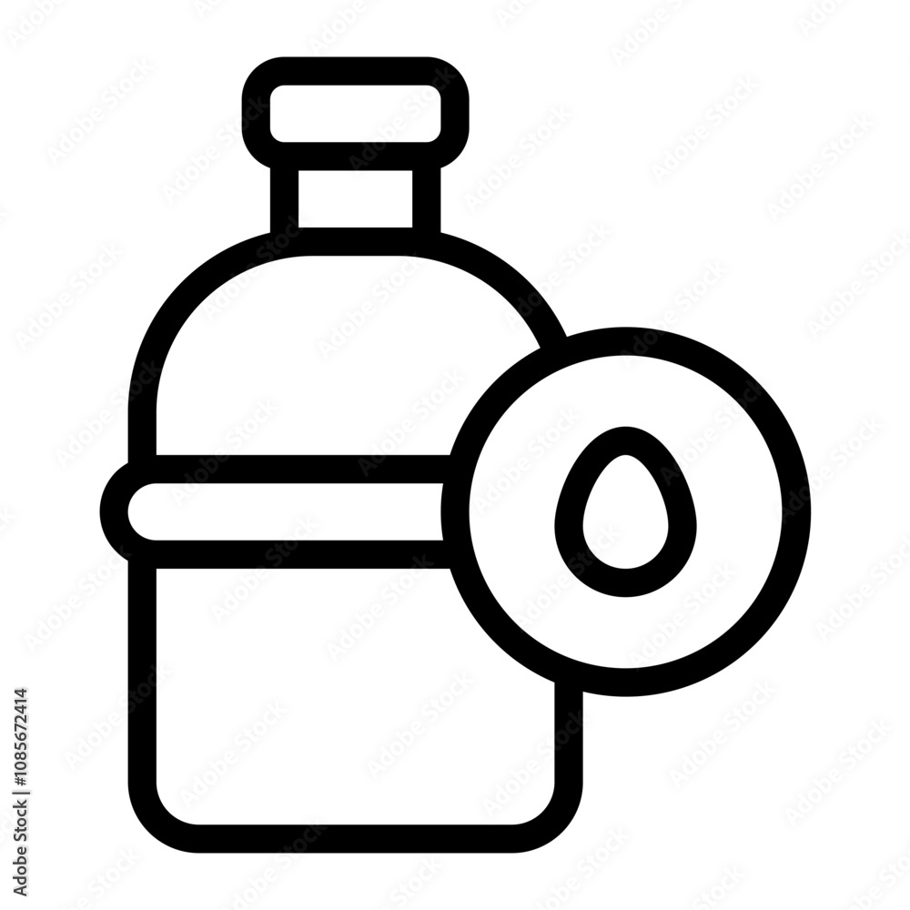 Water Bottle line icon