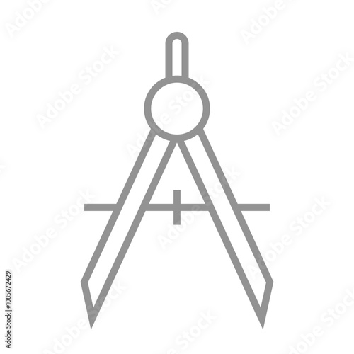 Drafting Compass Icon Design