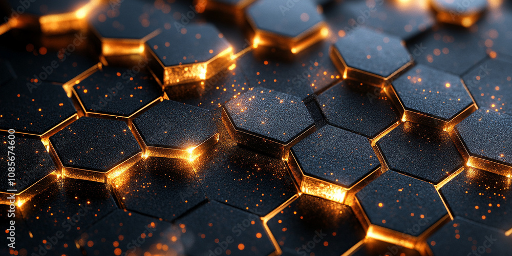 black hexagonal shapes black hexagonal shapes