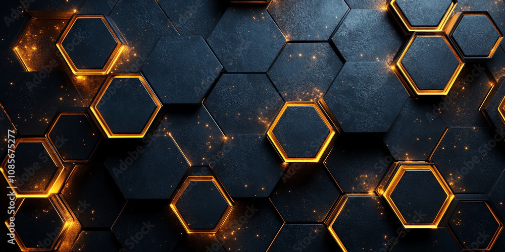black hexagonal shapes black hexagonal shapes