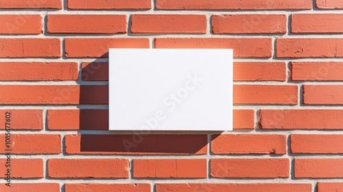 Wallpaper Mural Neutralcolored board against vintagestyle bricks, emphasizing a creative yet classic setting for customizable designs Torontodigital.ca