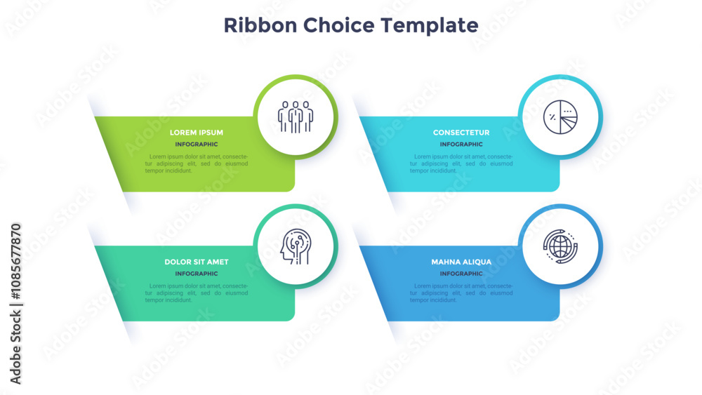 Fototapeta premium Modern Infographic Vector Template