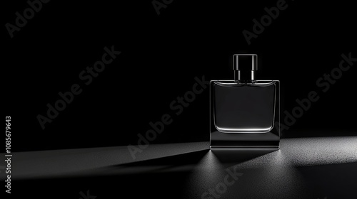 Men's perfume in a bottle on an isolated background