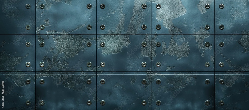 Fototapeta premium navy blue rusty iron wall texture background 13