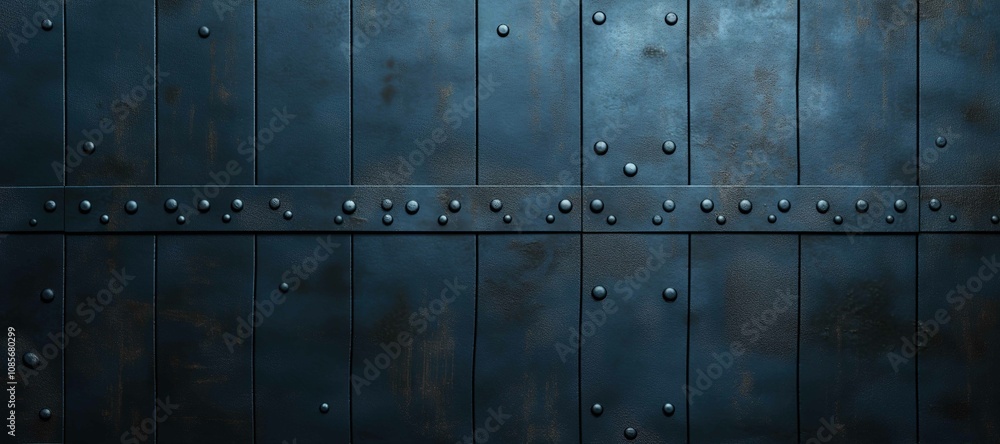 Fototapeta premium navy blue rusty iron wall texture background 3