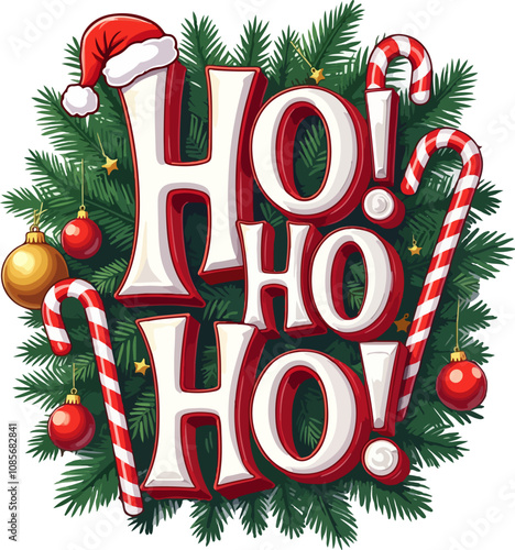 Festive Christmas greetings collection handcrafted holiday lettering & cheerful design