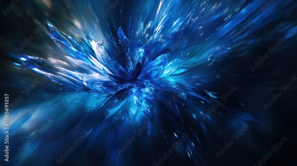 Abstract Blue Explosion Abstract Blue Explosion
