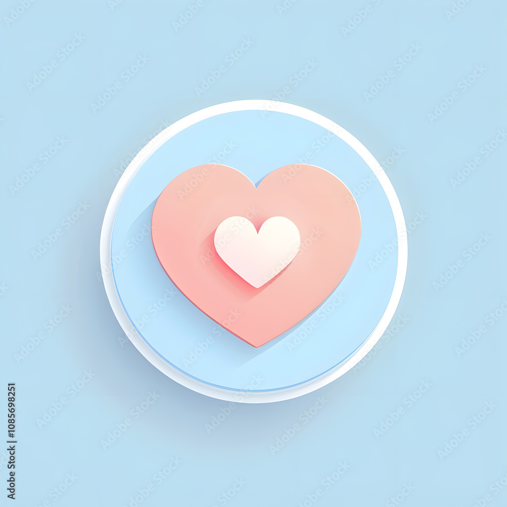 heart baby blue and pink heart baby blue and pink
