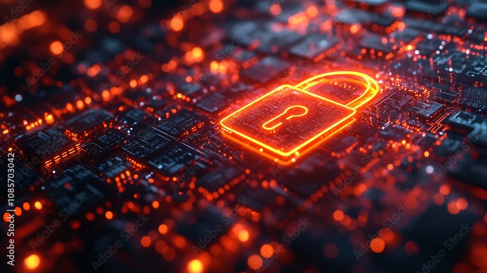 Conceptual art of cybercrime prevention highlighting glowing data barriers locked symbols digital shields protecting sensitive assets from hackers Conceptual art of cybercrime prevention highlighting glowing data barriers locked symbols digital shields protecting sensitive assets from hackers