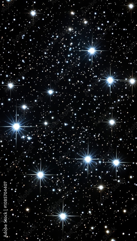 Stunning night sky photography featuring sparkling stars against a deep black background Stunning night sky photography featuring sparkling stars against a deep black background