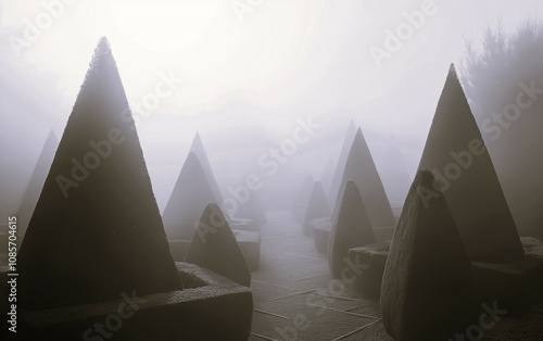 Foggy landscape