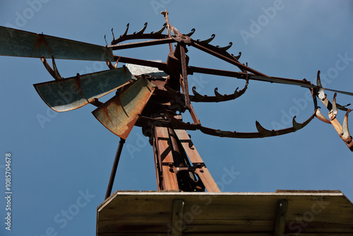 Photos Old farm wind mill located in Loew Lake Unit, Kettle Moraine State Forest, Wisco