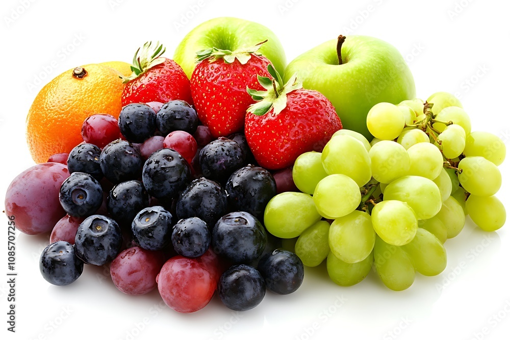 Food isolated on a white background, close up Food isolated on a white background, close up
