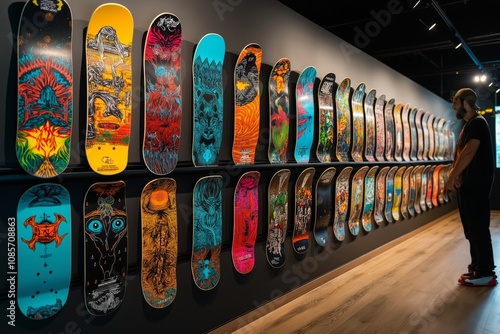 Vibrant Skateboard Deck Gallery: Showcasing Colorful Designs and Artistic Patterns in Modern Urban Culture
