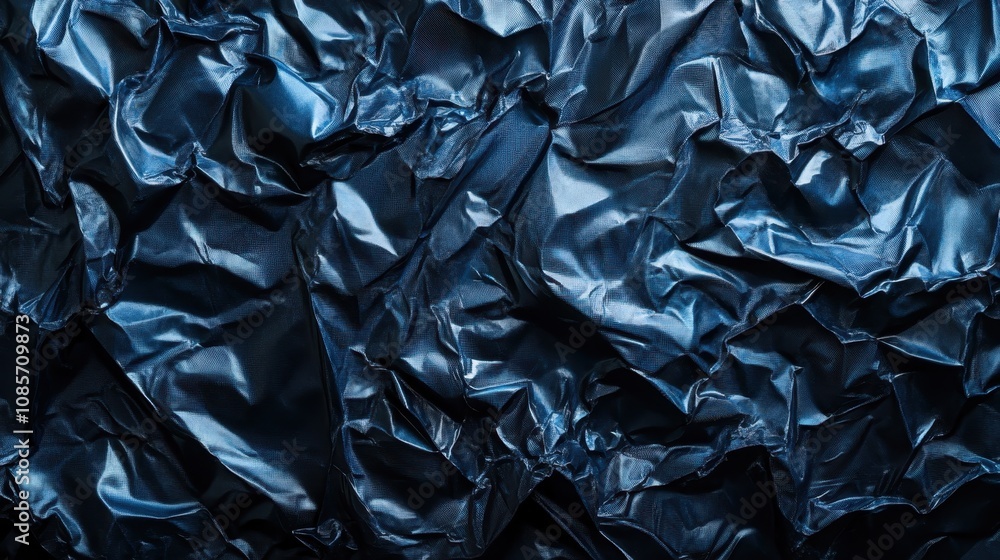 Wrinkled plastic backgrounds black silk. Wrinkled plastic backgrounds black silk.