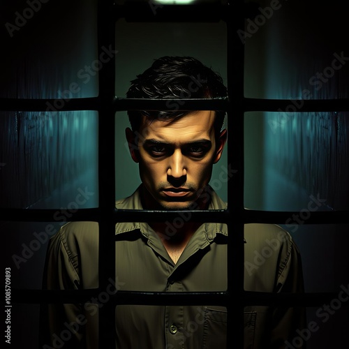 Wallpaper Mural Un hombre en prisión, cárcel, calabozo, prisionero Torontodigital.ca