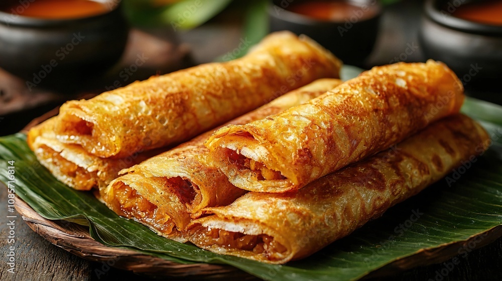 Indian patishapta, rice flour crepes Indian patishapta, rice flour crepes