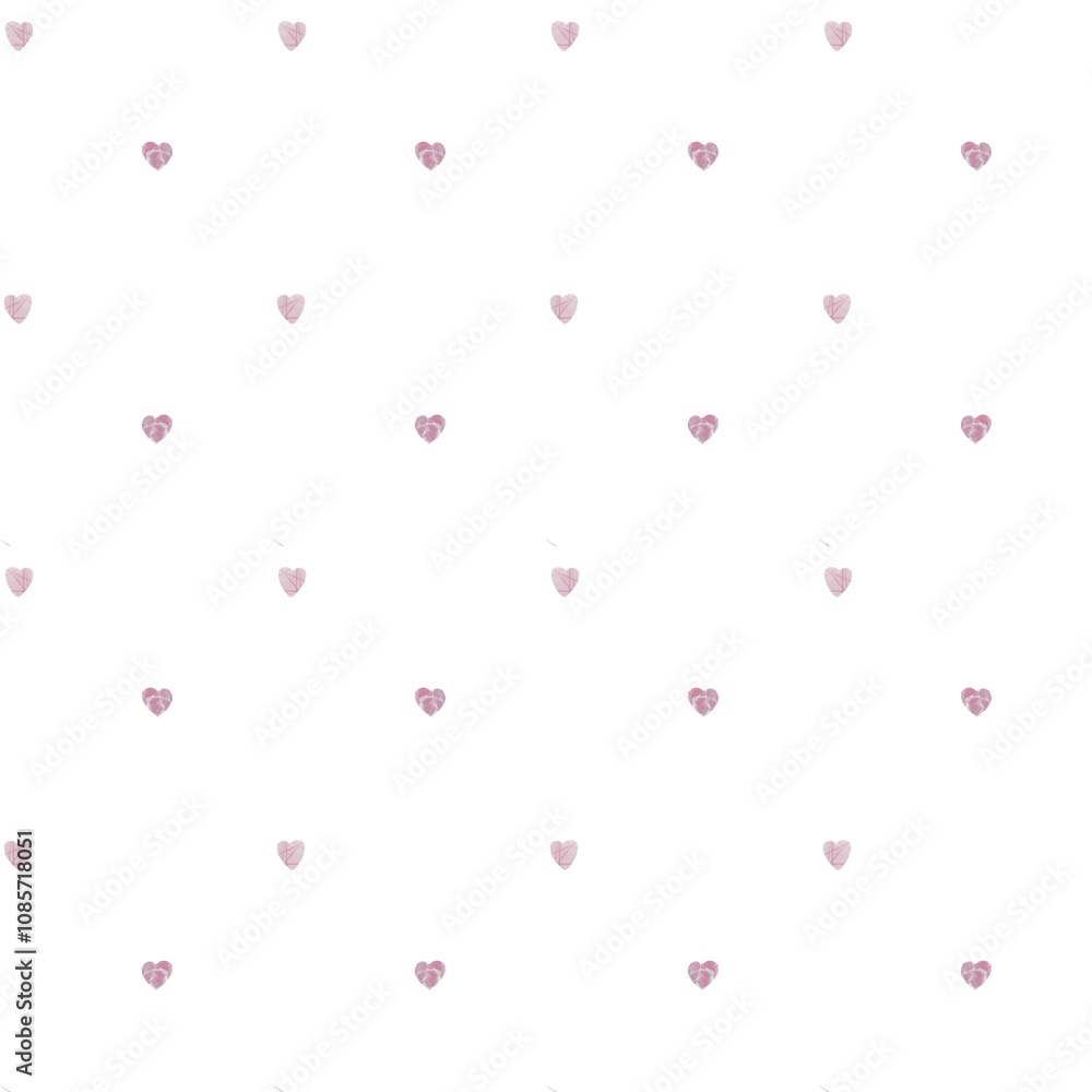 Hearts seamless pattern, small pink and lilac hearts on white background, for textiles, scrapbooking, creative projects, Valentine's day cards Hearts seamless pattern, small pink and lilac hearts on white background, for textiles, scrapbooking, creative projects, Valentine's day cards