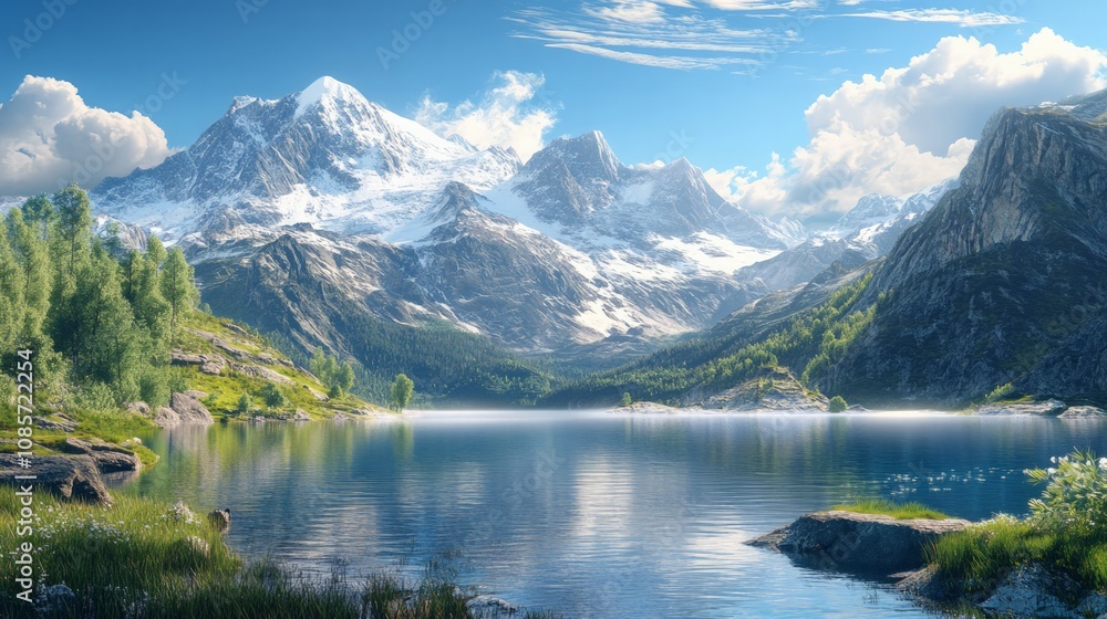 Breathtaking mountain landscape reflection serene lake nature photography calm environment scenic view natural beauty exploration Breathtaking mountain landscape reflection serene lake nature photography calm environment scenic view natural beauty exploration