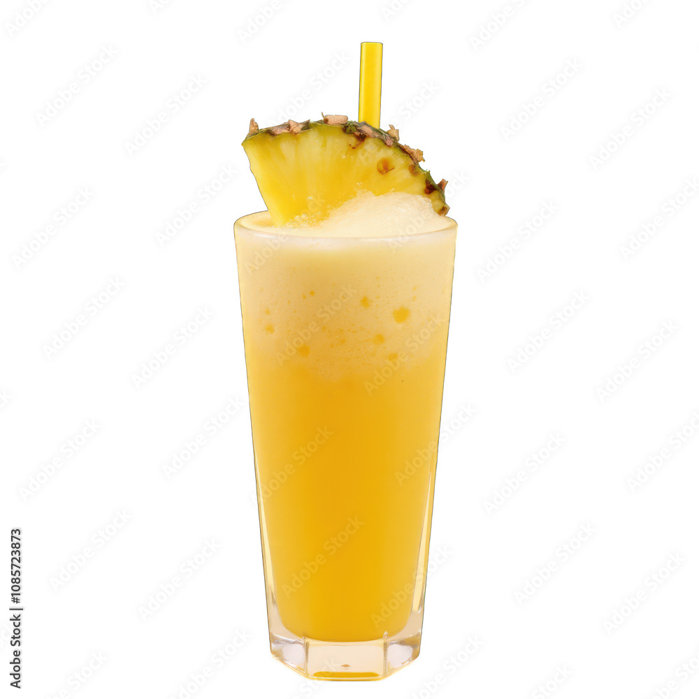 Pineapple juice in a glass isolated on white background PNG transparent Pineapple juice in a glass isolated on white background PNG transparent