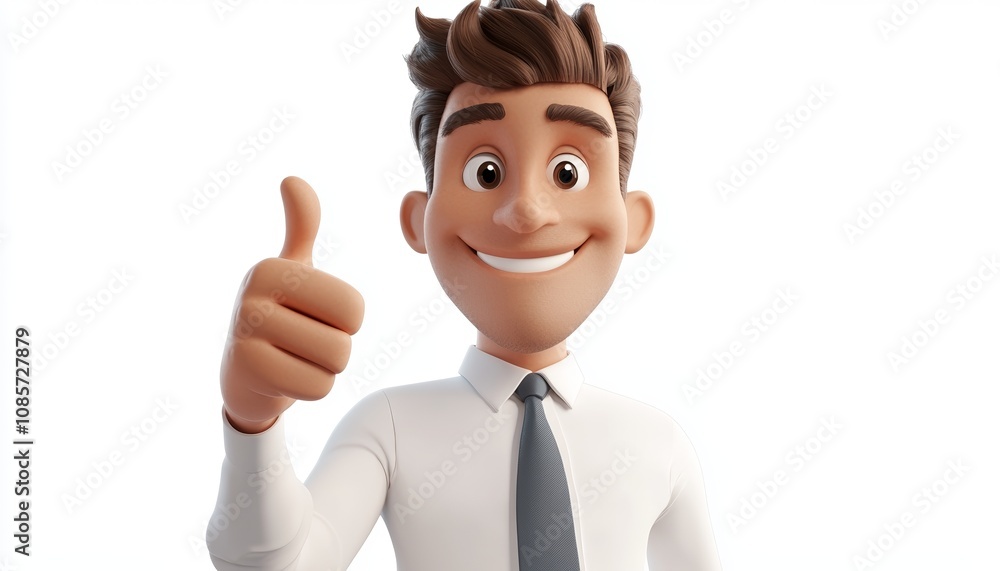 Happy Man Showing Thumbs Up Gesture with Big Smile Blue Background Happy Man Showing Thumbs Up Gesture with Big Smile Blue Background