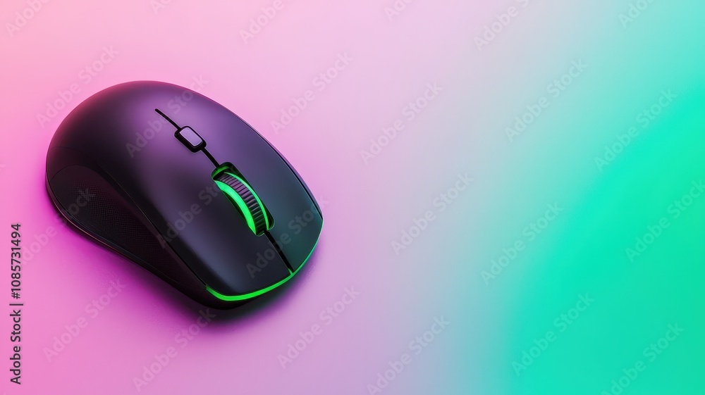 mouse rgb concept. Gaming mouse on a vibrant background mouse rgb concept. Gaming mouse on a vibrant background