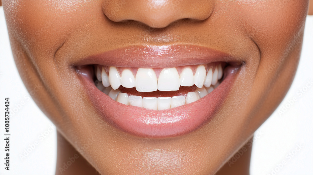 Close-up portrait of a young woman with a radiant, healthy smile and flawless skin, highlighting natural beauty and wellness.healthy teeth, radiant smile, natural makeup, beauty fa Close-up portrait of a young woman with a radiant, healthy smile and flawless skin, highlighting natural beauty and wellness.healthy teeth, radiant smile, natural makeup, beauty fa