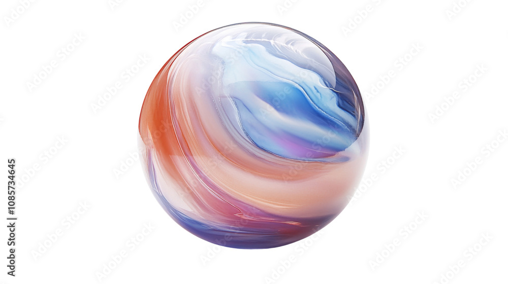 Obraz premium Glass marble transparent background