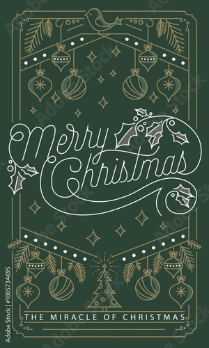 Merry Christmas holiday covers or posters, greeting cards in retro classic vintage style for web, branding, social media advertising, promo, print. retro vintage classics Xmas layout design templates.