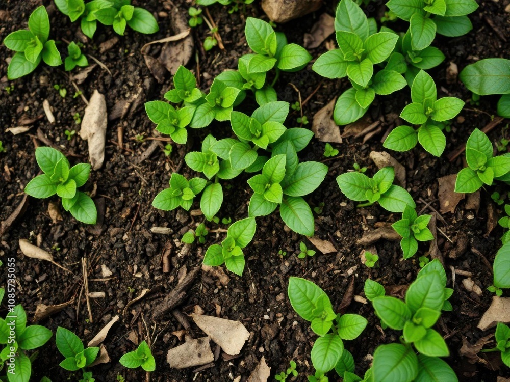 Lush and vibrant bitter green background of assorted foliage in a garden, natural, background, growth Lush and vibrant bitter green background of assorted foliage in a garden, natural, background, growth