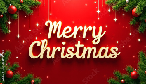 text style merry christmas, luxury text style effect